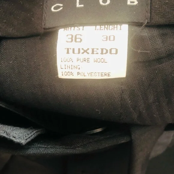 Men’s Wool Tuxedo Black with satin strip - Picture 5 of 9